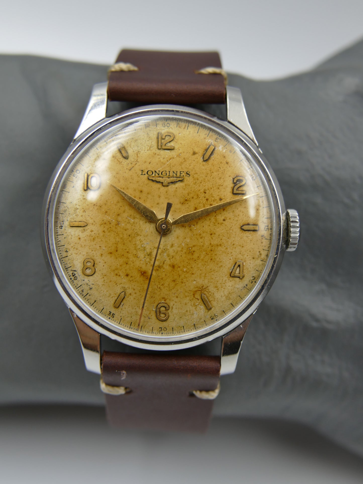 50s vintage watch mens Longines Big Calatrava ref 5045 10 cal.12.68N
