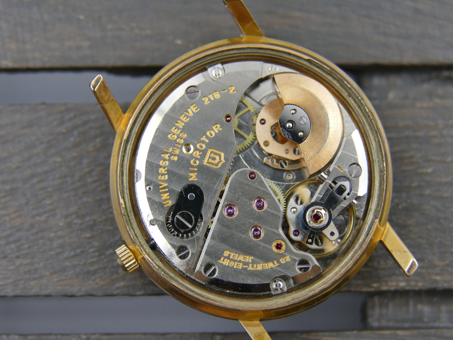 60s vintage watch mens Universal Geneve ref 404604 -4 polerouter microtor 218-2