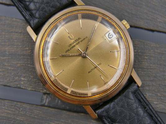 60s vintage watch mens Universal Geneve ref 404604 -4 polerouter microtor 218-2