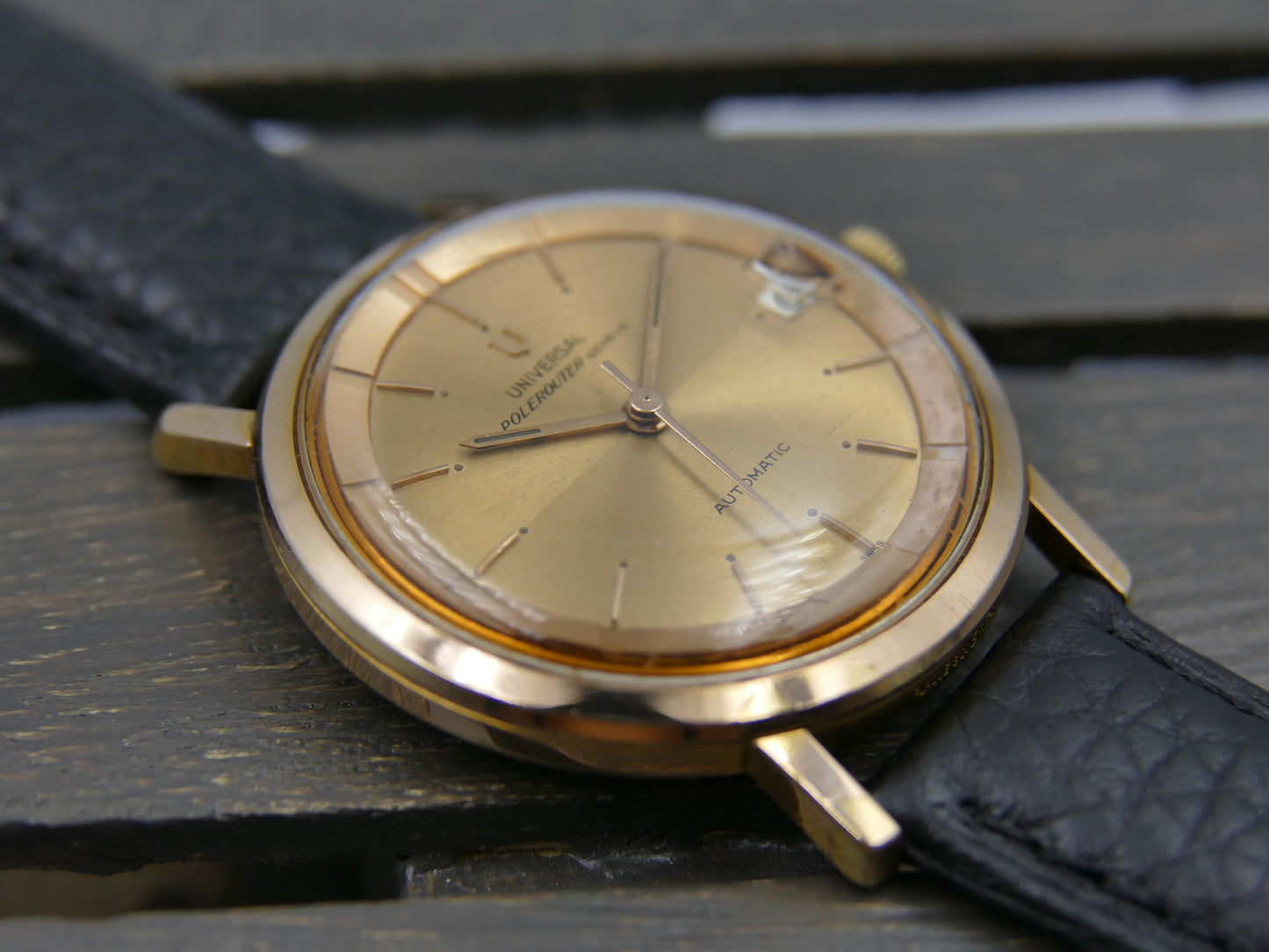 60s vintage watch mens Universal Geneve ref 404604 -4 polerouter microtor 218-2