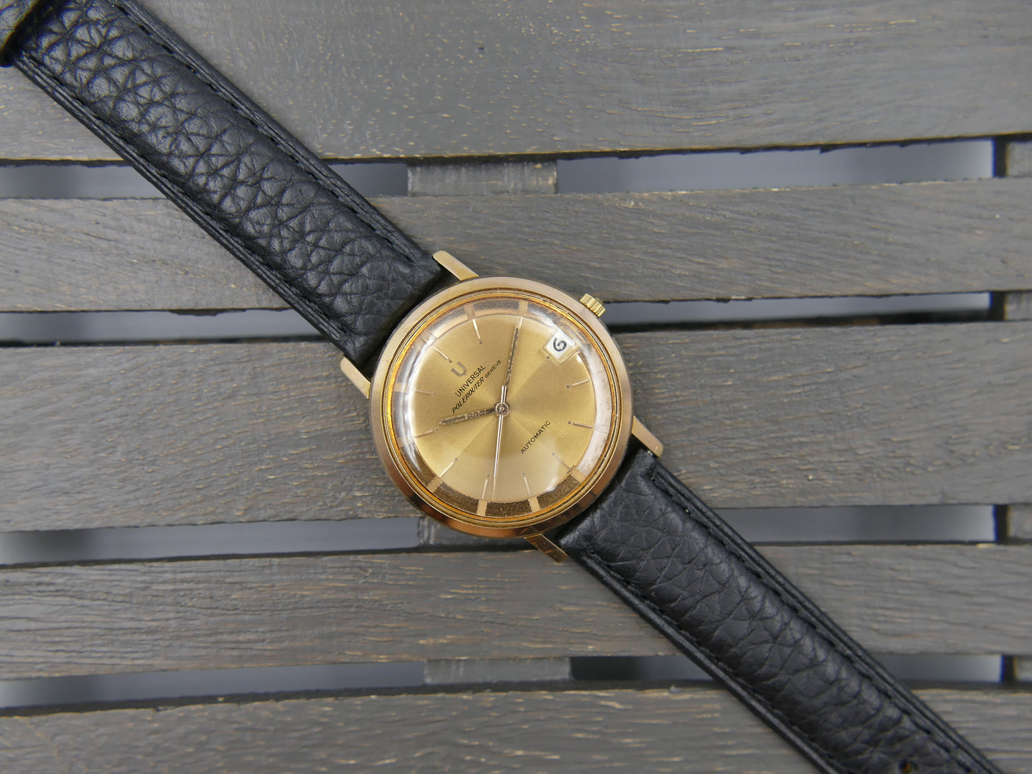 60s vintage watch mens Universal Geneve ref 404604 -4 polerouter microtor 218-2