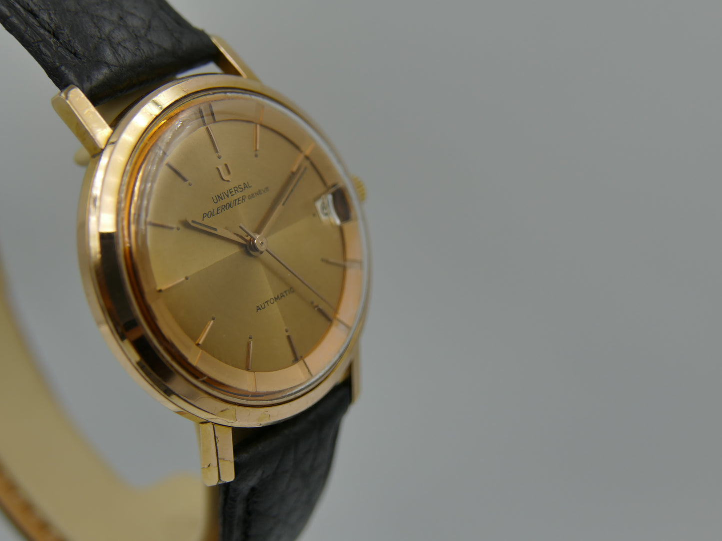 60s vintage watch mens Universal Geneve ref 404604 -4 polerouter microtor 218-2