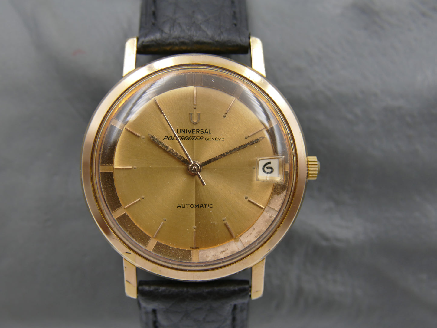 60s vintage watch mens Universal Geneve ref 404604 -4 polerouter microtor 218-2