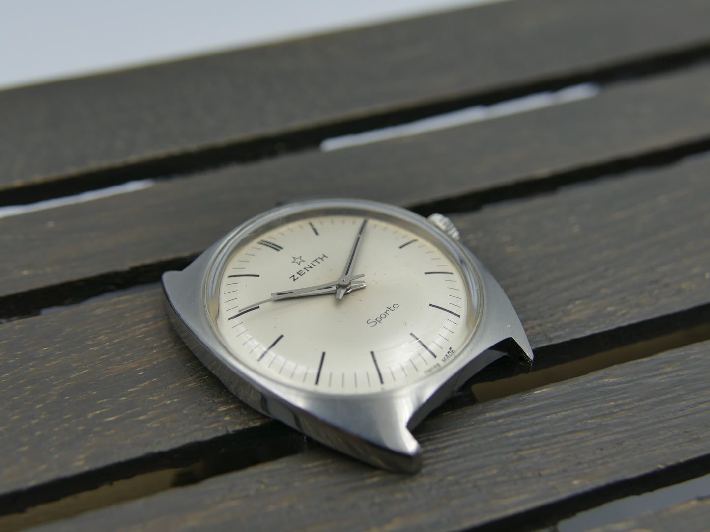 60s vintage watch mens Zenith Sporto cal. 2542 steel