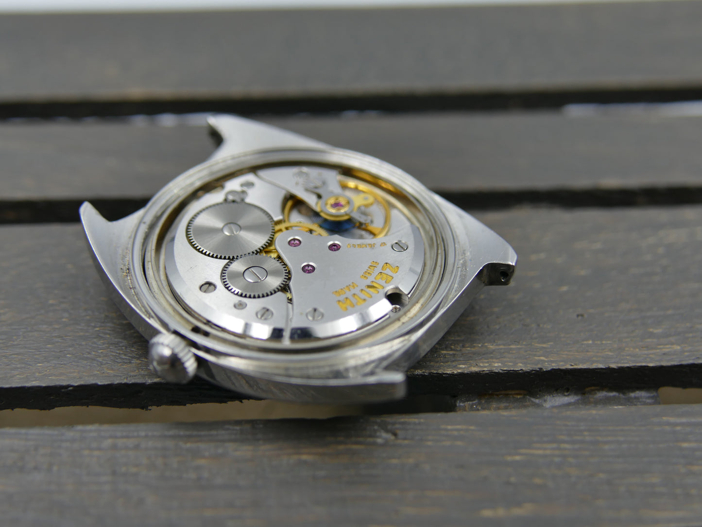 60s vintage watch mens Zenith Sporto cal. 2542 steel