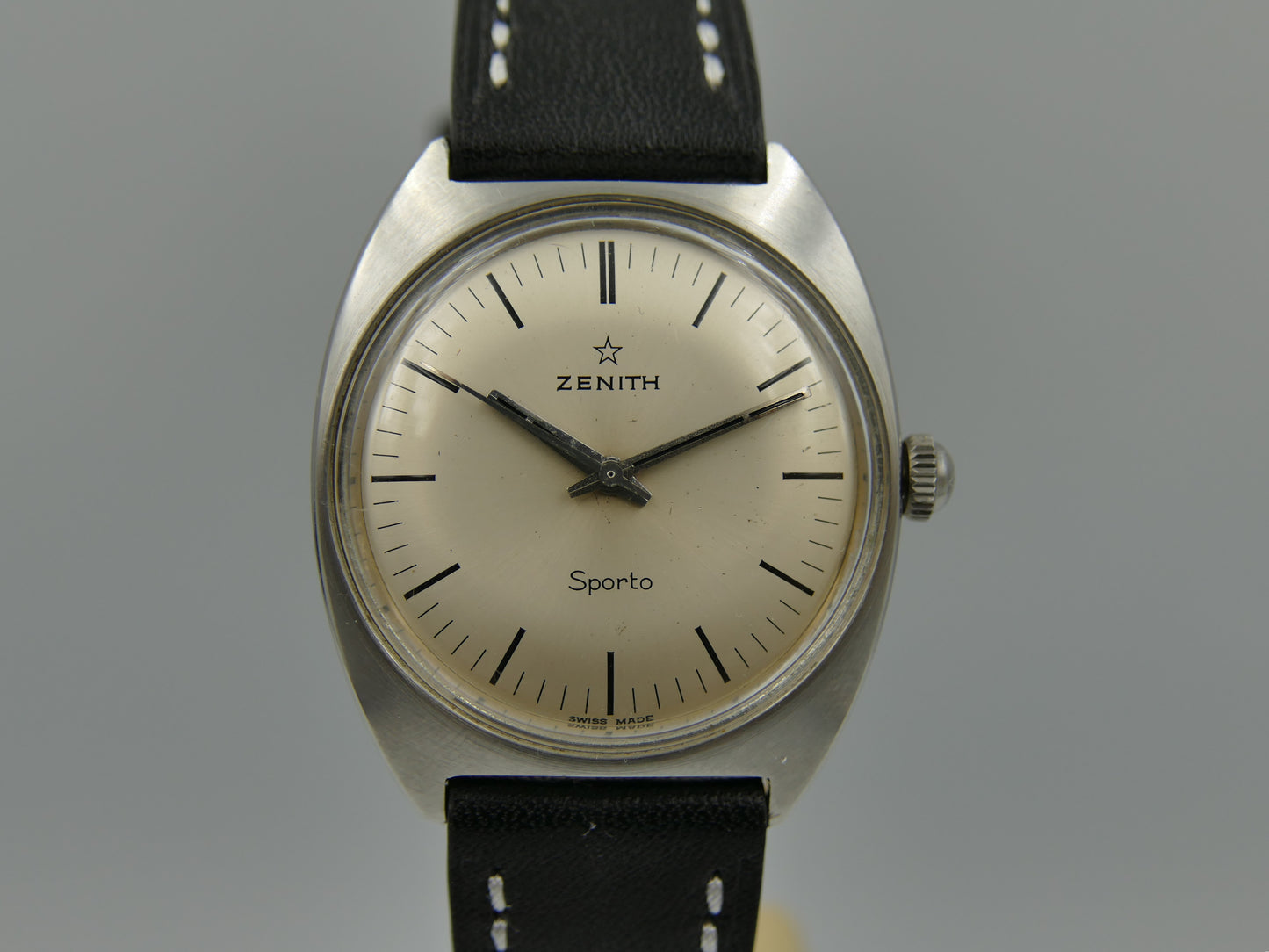 60s vintage watch mens Zenith Sporto cal. 2542 steel