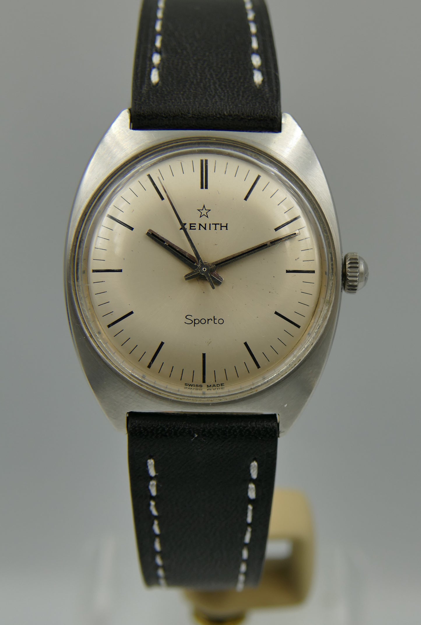 60s vintage watch mens Zenith Sporto cal. 2542 steel
