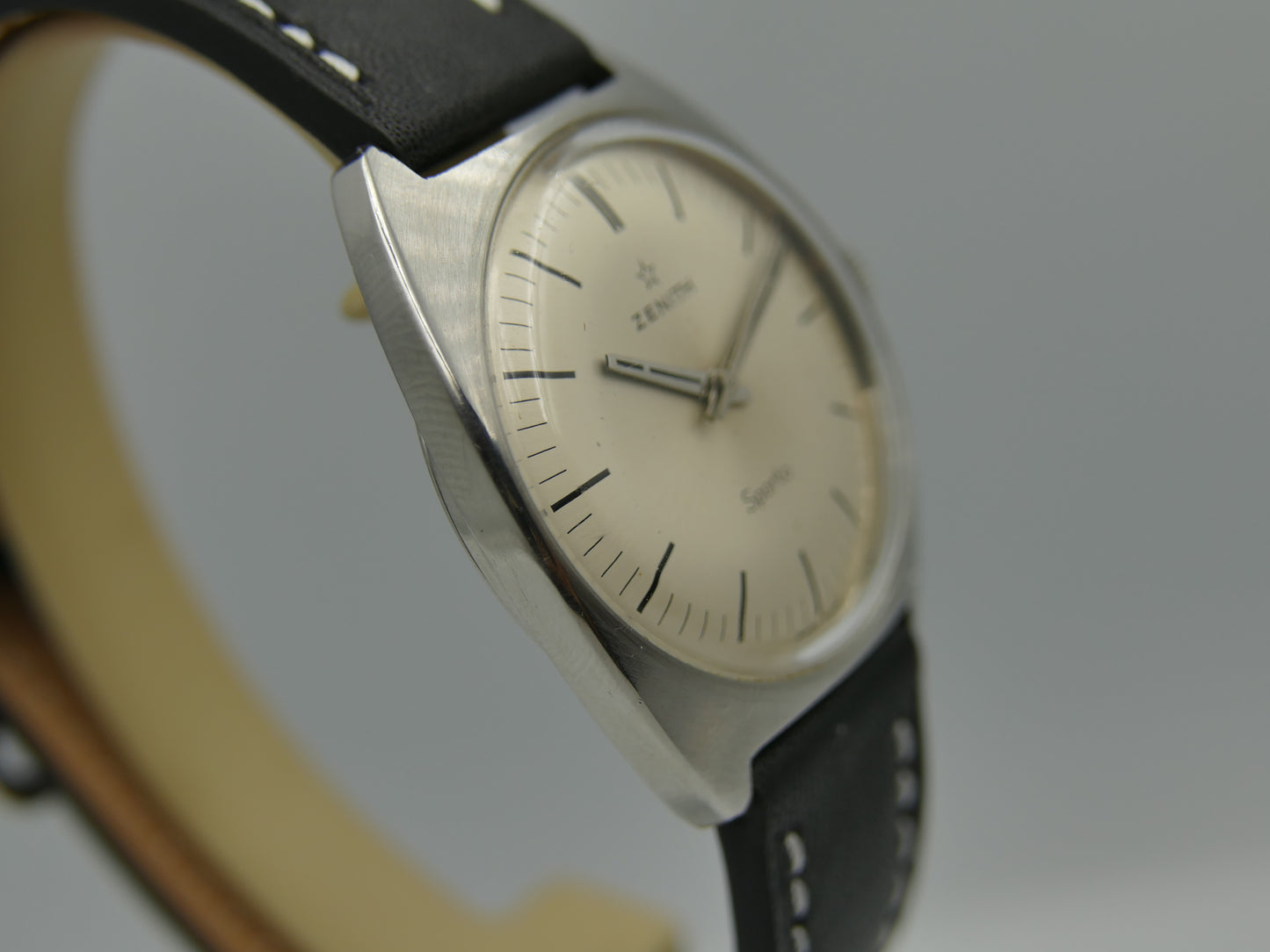 60s vintage watch mens Zenith Sporto cal. 2542 steel