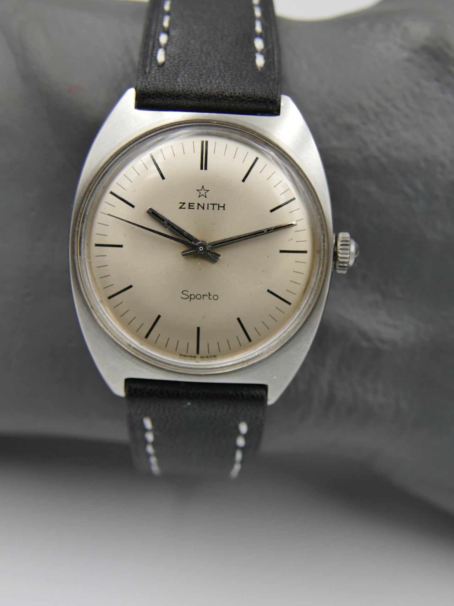 60s vintage watch mens Zenith Sporto cal. 2542 steel