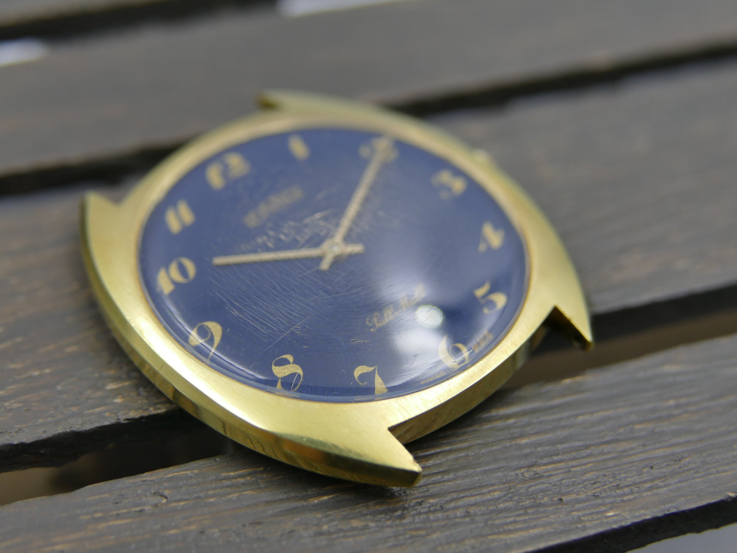 70s vintage watch mens Roamer Pall Mall blue dial Peseux 7001 ref. 481 8230 702