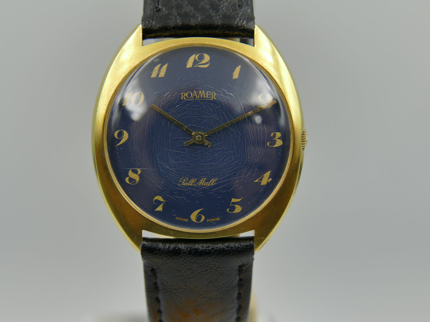 70s vintage watch mens Roamer Pall Mall blue dial Peseux 7001 ref. 481 8230 702