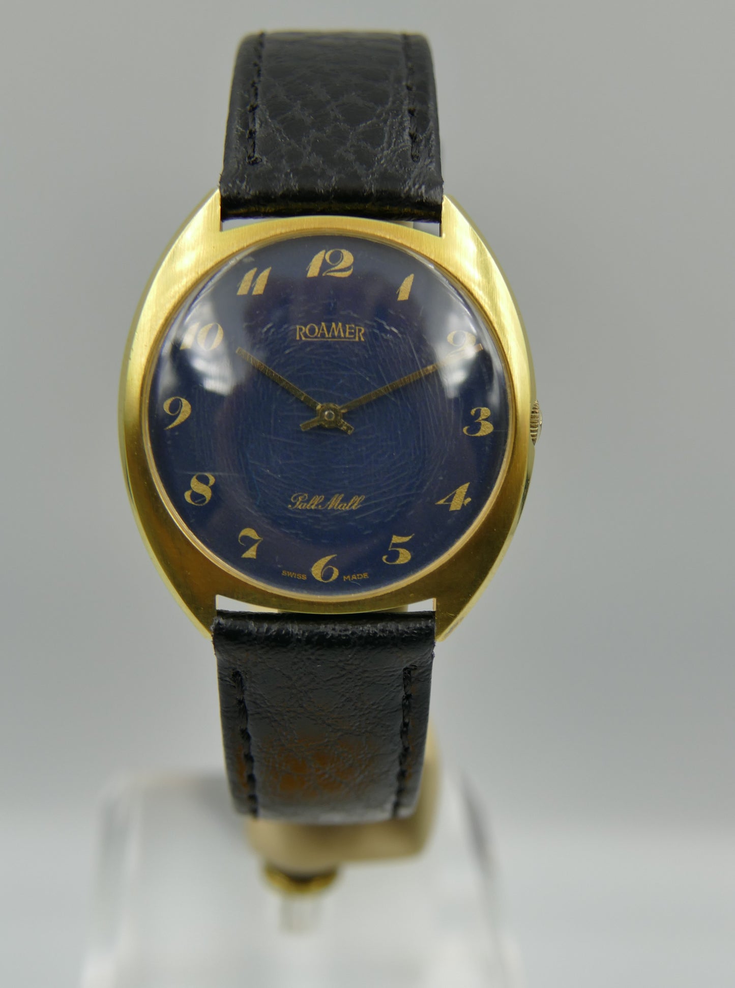 70s vintage watch mens Roamer Pall Mall blue dial Peseux 7001 ref. 481 8230 702