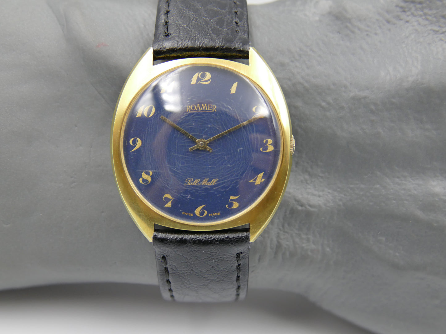 70s vintage watch mens Roamer Pall Mall blue dial Peseux 7001 ref. 481 8230 702