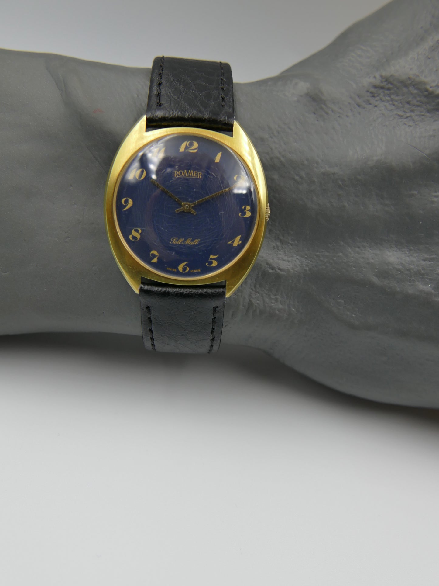 70s vintage watch mens Roamer Pall Mall blue dial Peseux 7001 ref. 481 8230 702