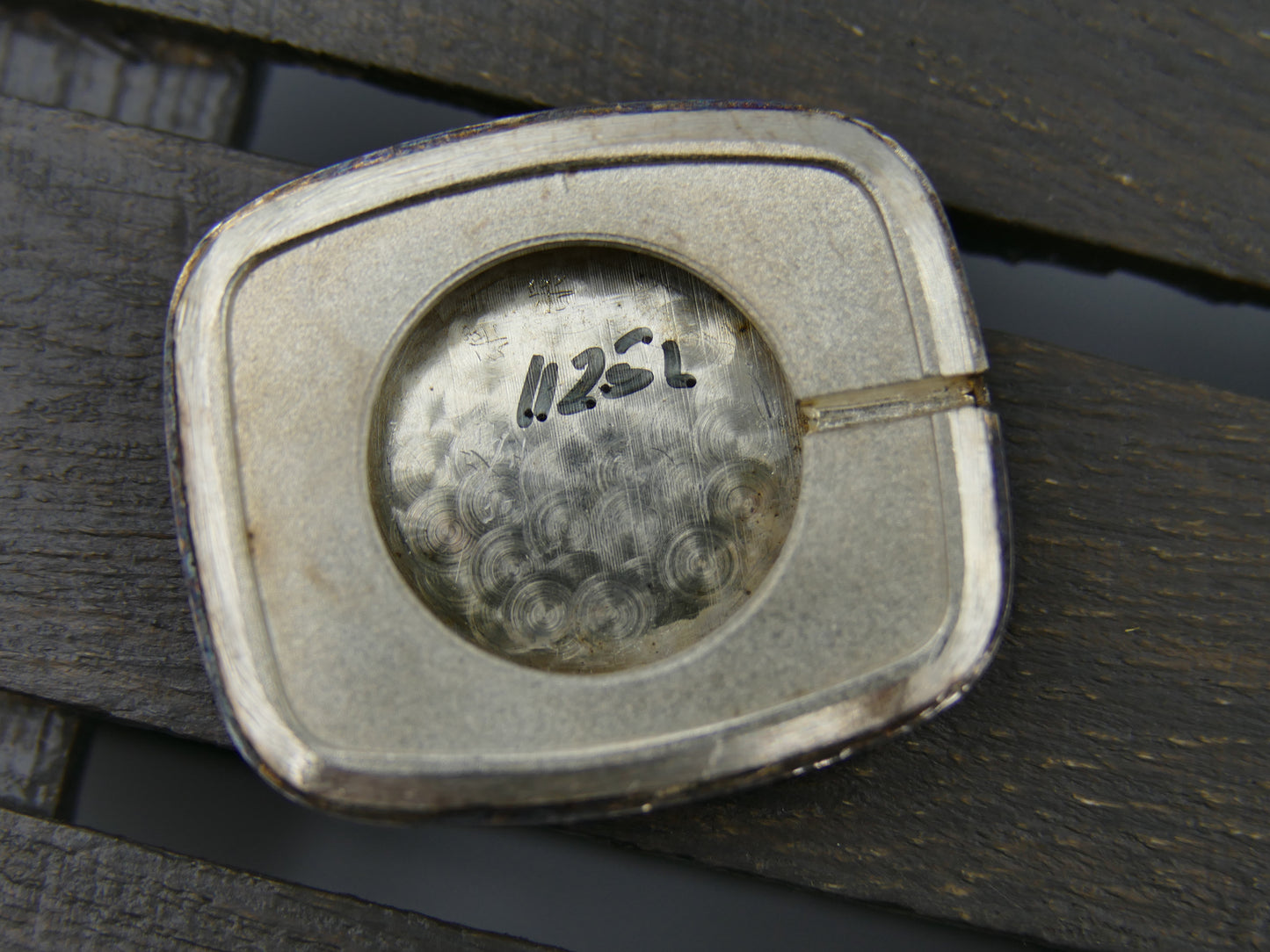 70s vintage watch mens Dermont de luxe hand wind ETA 2512 silver 0.800 serviced