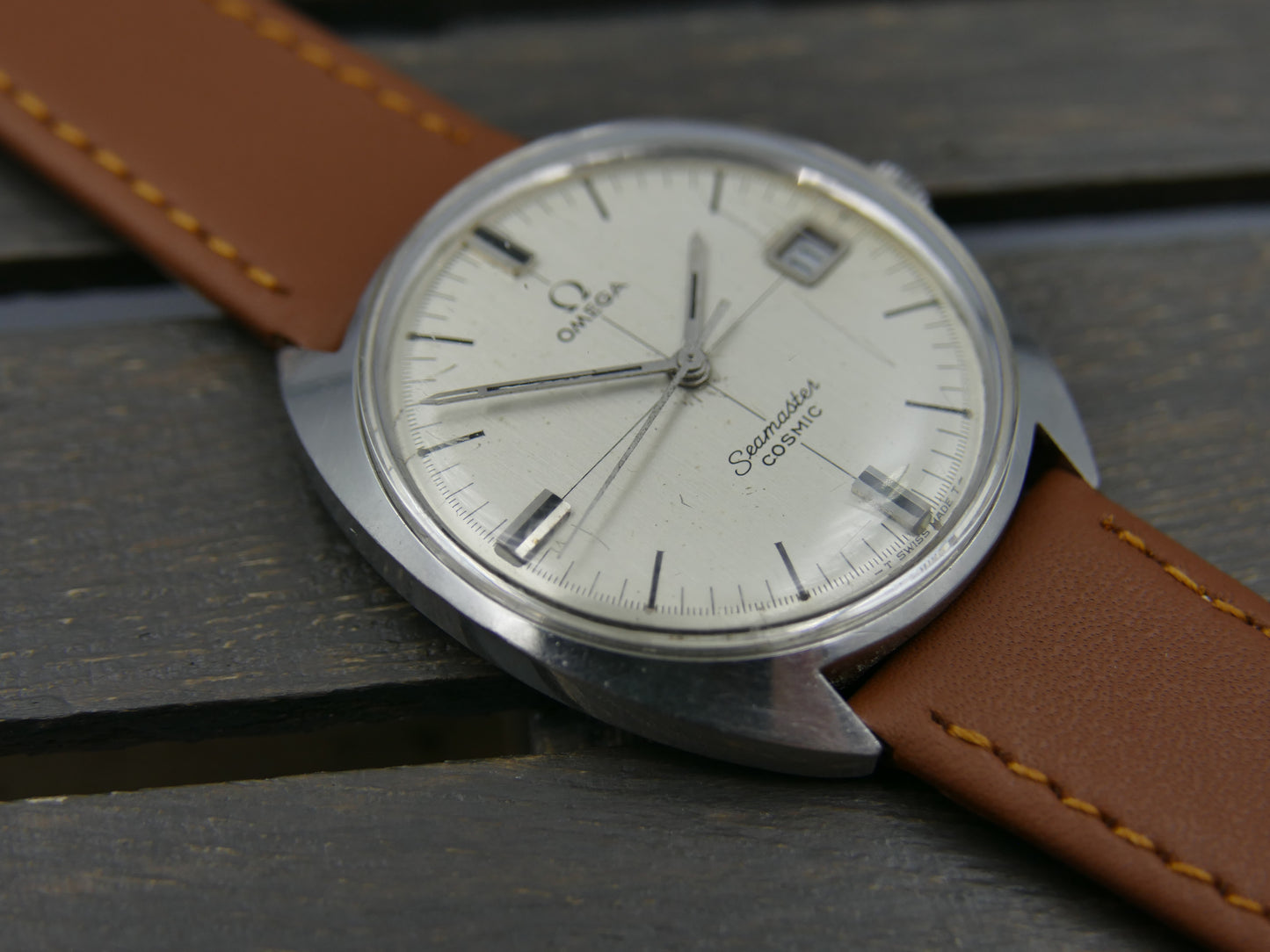 60s vintage watch mens Omega Seamaster Cosmic steel ref. 136.017 SP manual wind Cal.613