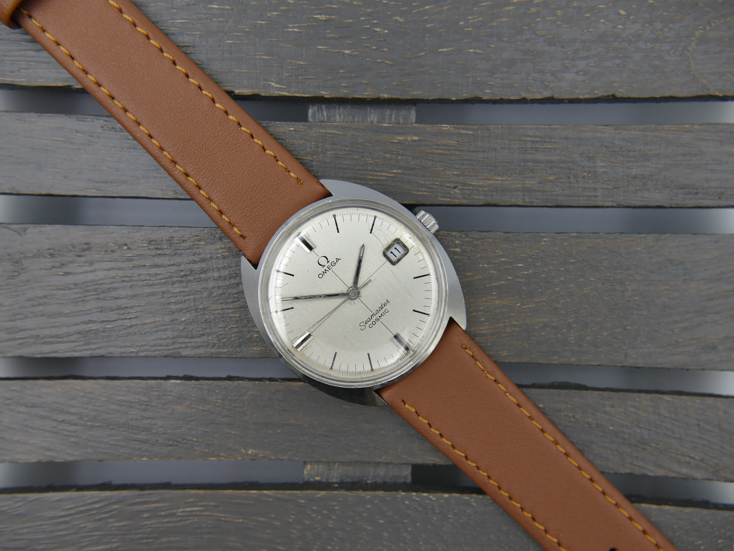 60s vintage watch mens Omega Seamaster Cosmic steel ref. 136.017 SP manual wind Cal.613