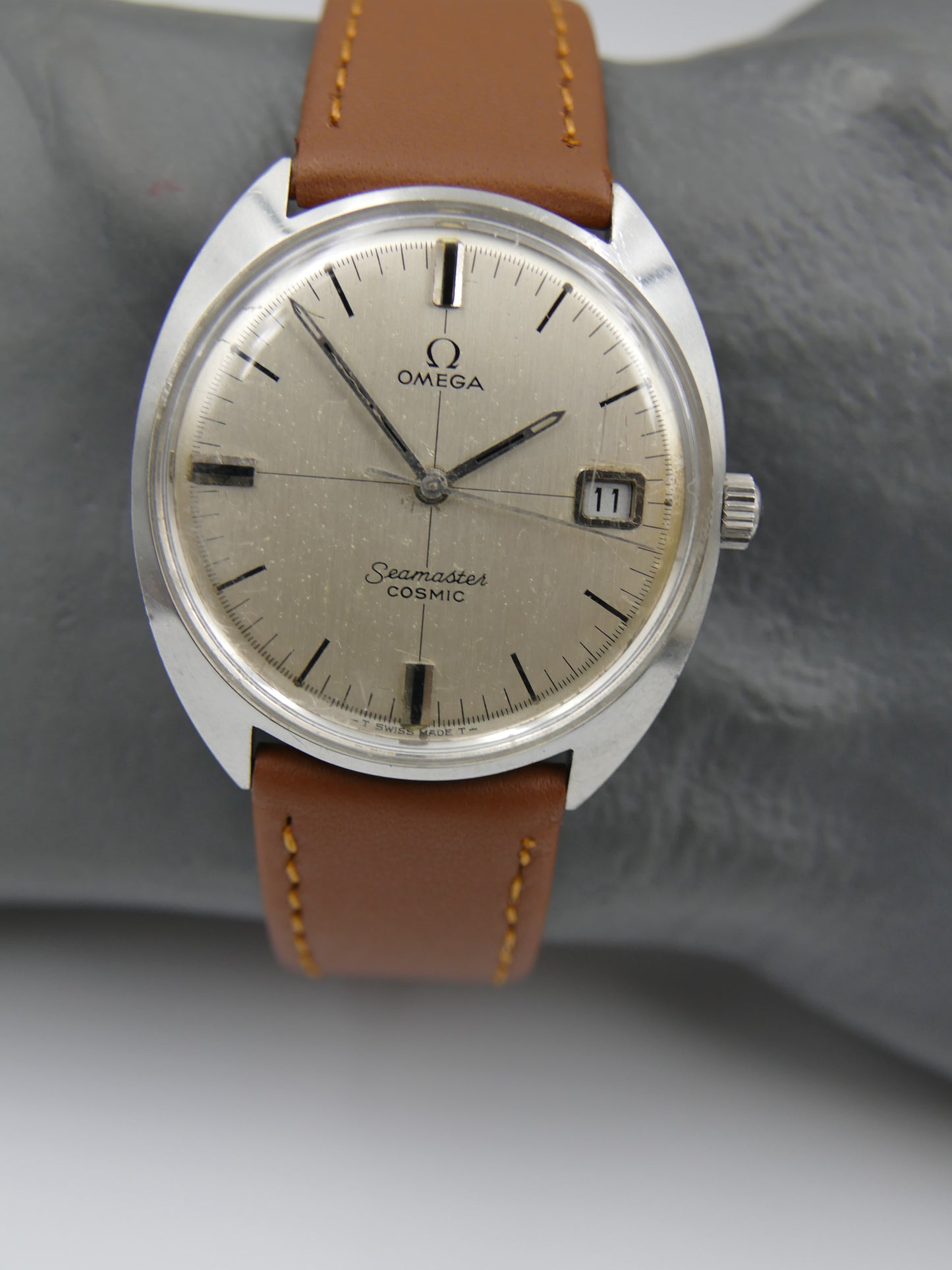 60s vintage watch mens Omega Seamaster Cosmic steel ref. 136.017 SP manual wind Cal.613