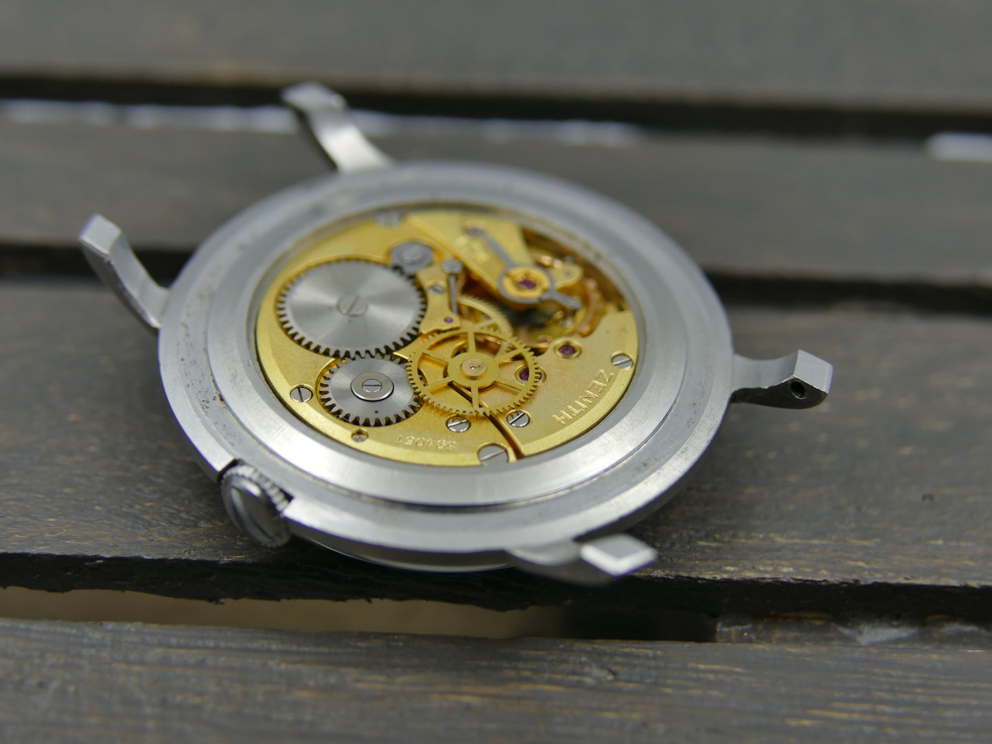 50s vintage watch mens Zenith hand wind  cal. 106-50-5 steel