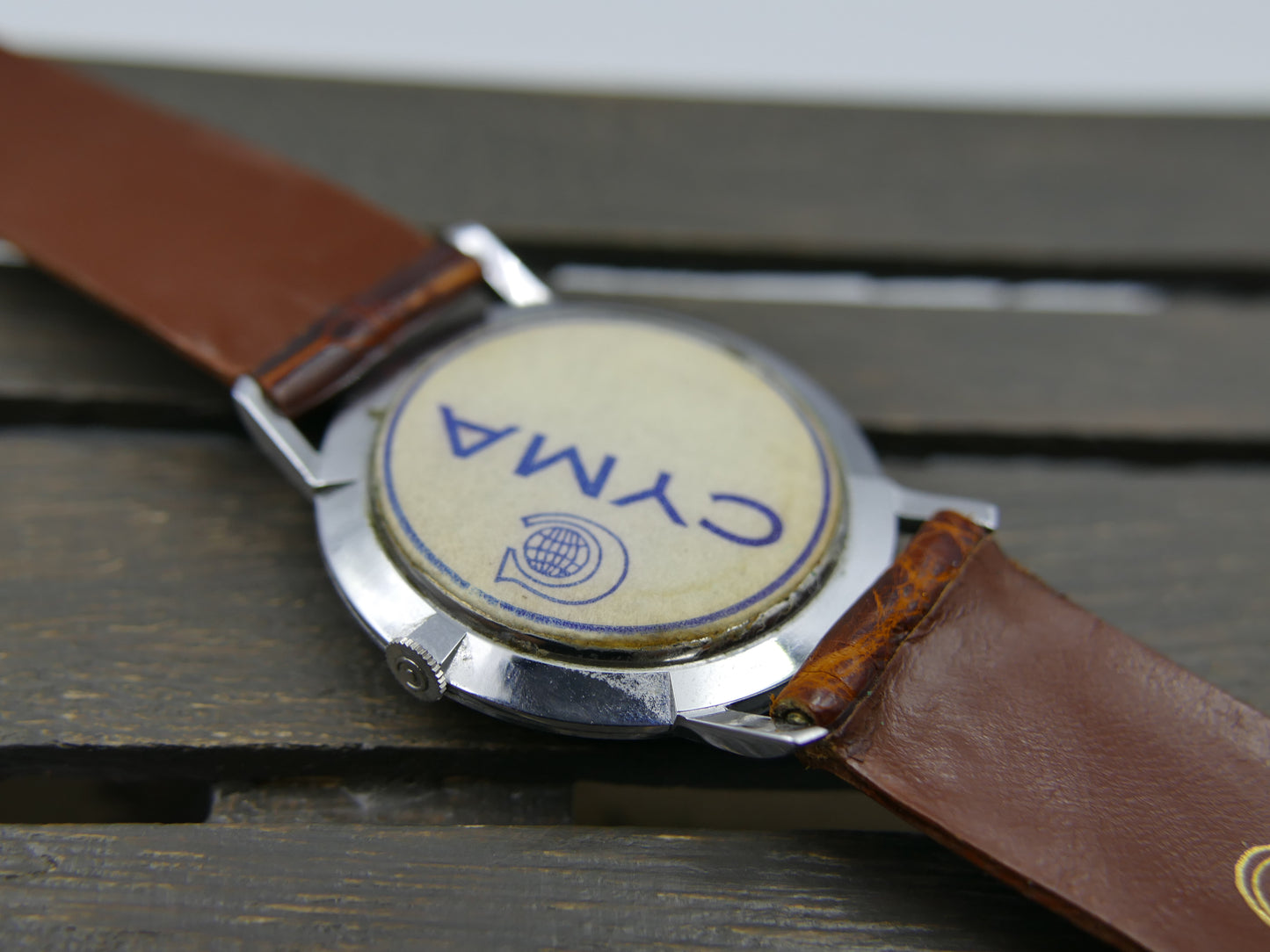 50s vintage Cyma Tavannes Cymaflex hand wind R.458 NOS new old stock