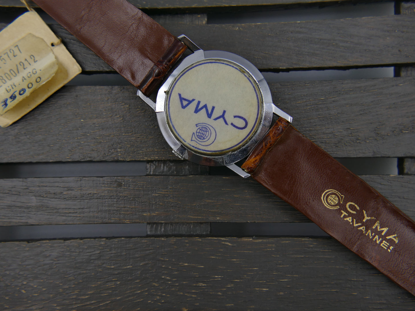 50s vintage Cyma Tavannes Cymaflex hand wind R.458 NOS new old stock