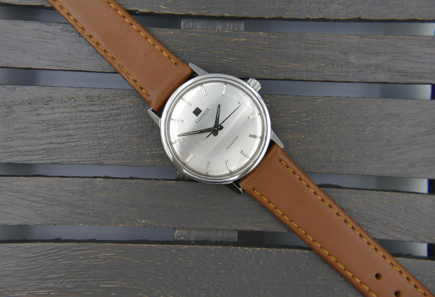 60s vintage watch mens Tissot Seastar ref. 41540 / 42540-5x hand wind cal 781 -1