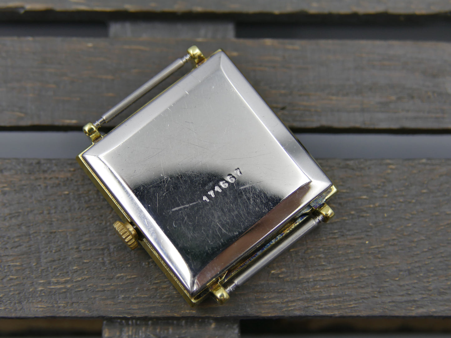 60s vintage watch mens NUMA hand wind FHF 63 square serviced