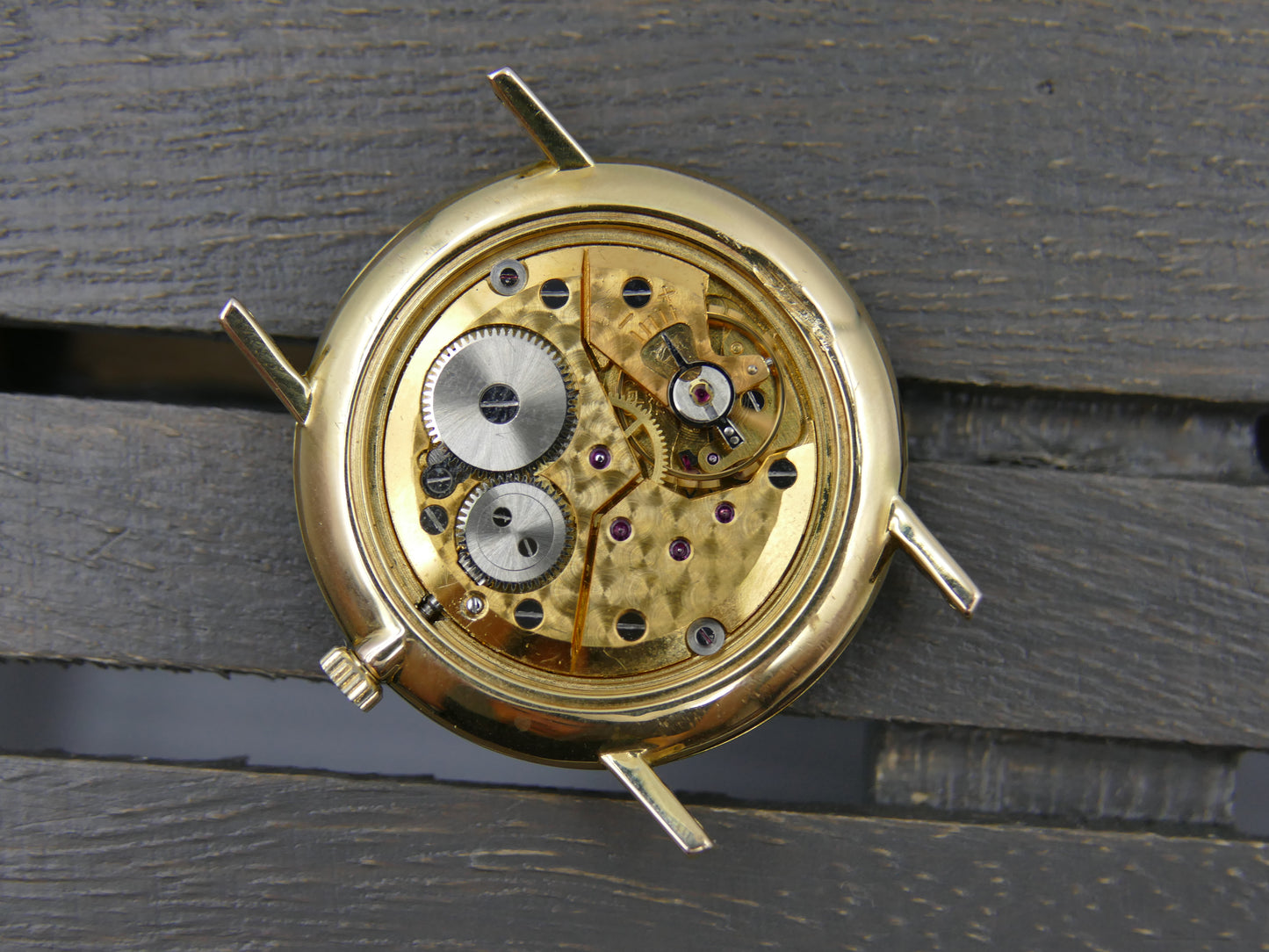 80s vintage watch mens L. Goblet Ciney hand wind Peseux 7001 ultra thin serviced