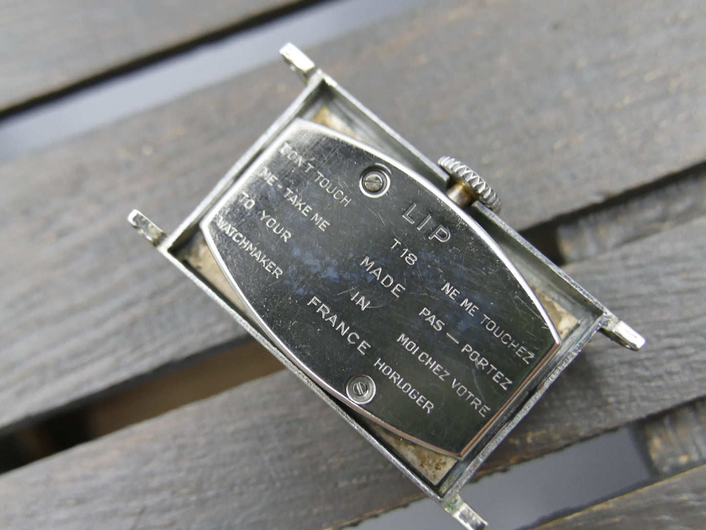 30s vintage watch art deco LIP T18 hand wind Churchill serviced