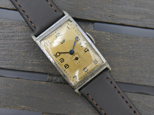 30s vintage watch art deco LIP T18 hand wind Churchill serviced