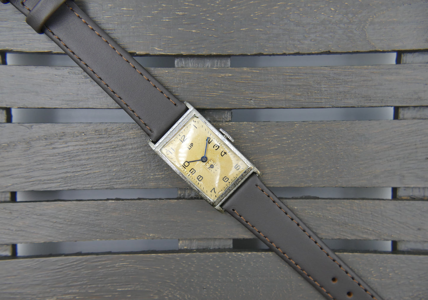 30s vintage watch art deco LIP T18 hand wind Churchill serviced