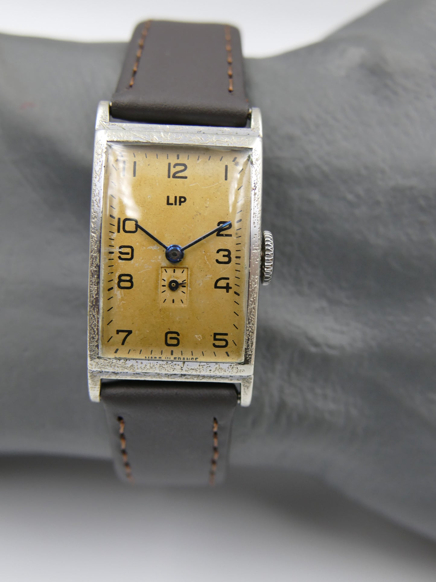 30s vintage watch art deco LIP T18 hand wind Churchill serviced