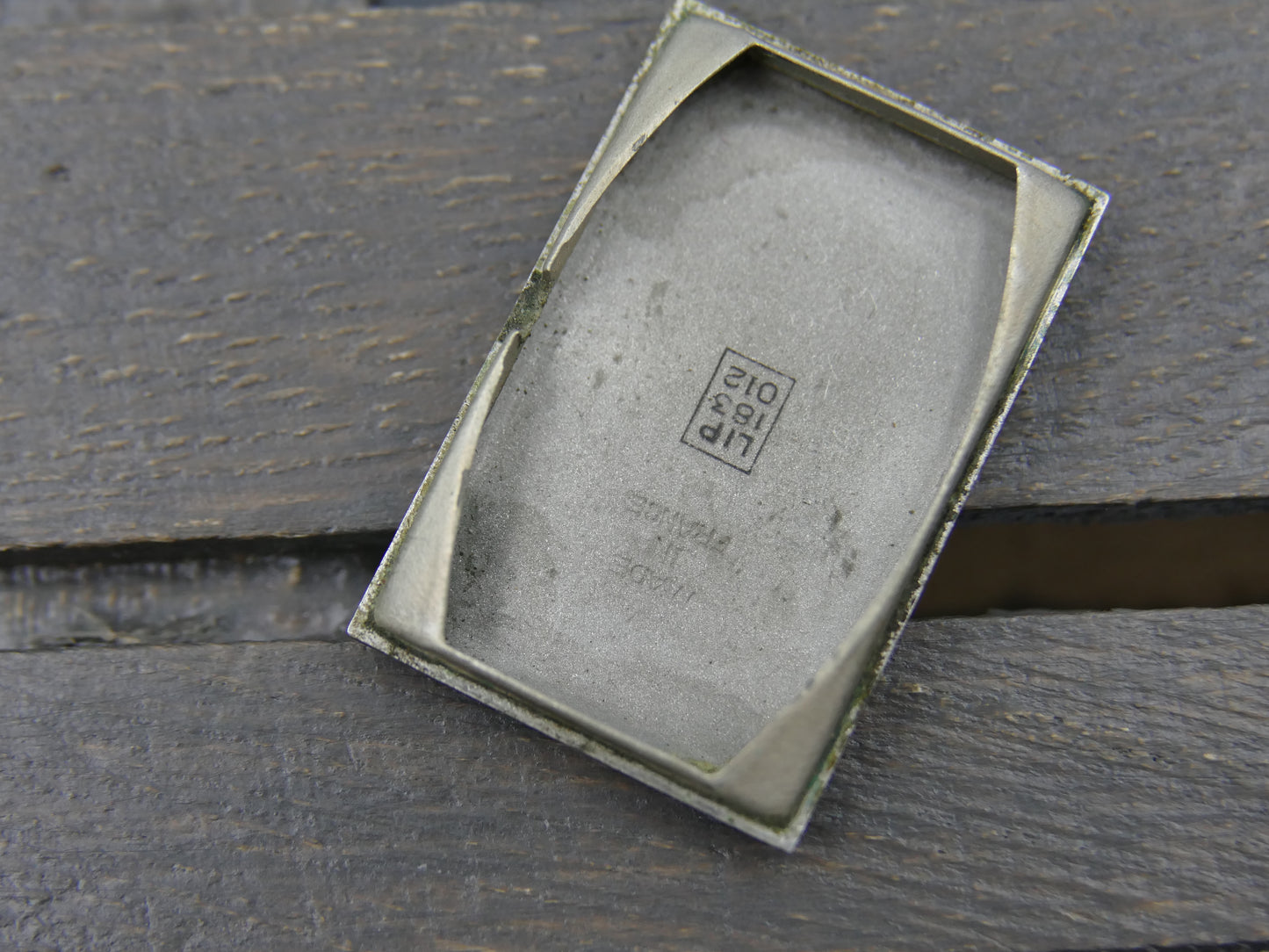 30s vintage watch art deco LIP T18 hand wind Churchill salmon dial serviced