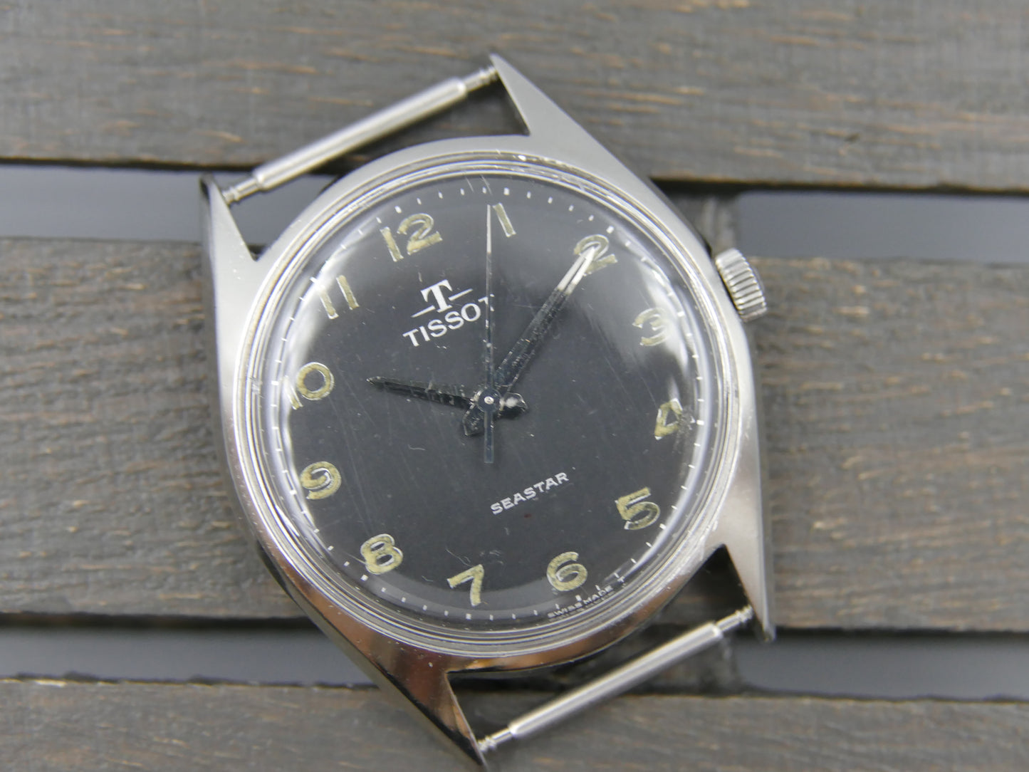 60s vintage watch mens Tissot Seastar ref. 41510 -5x hand wind cal 781 -1 military
