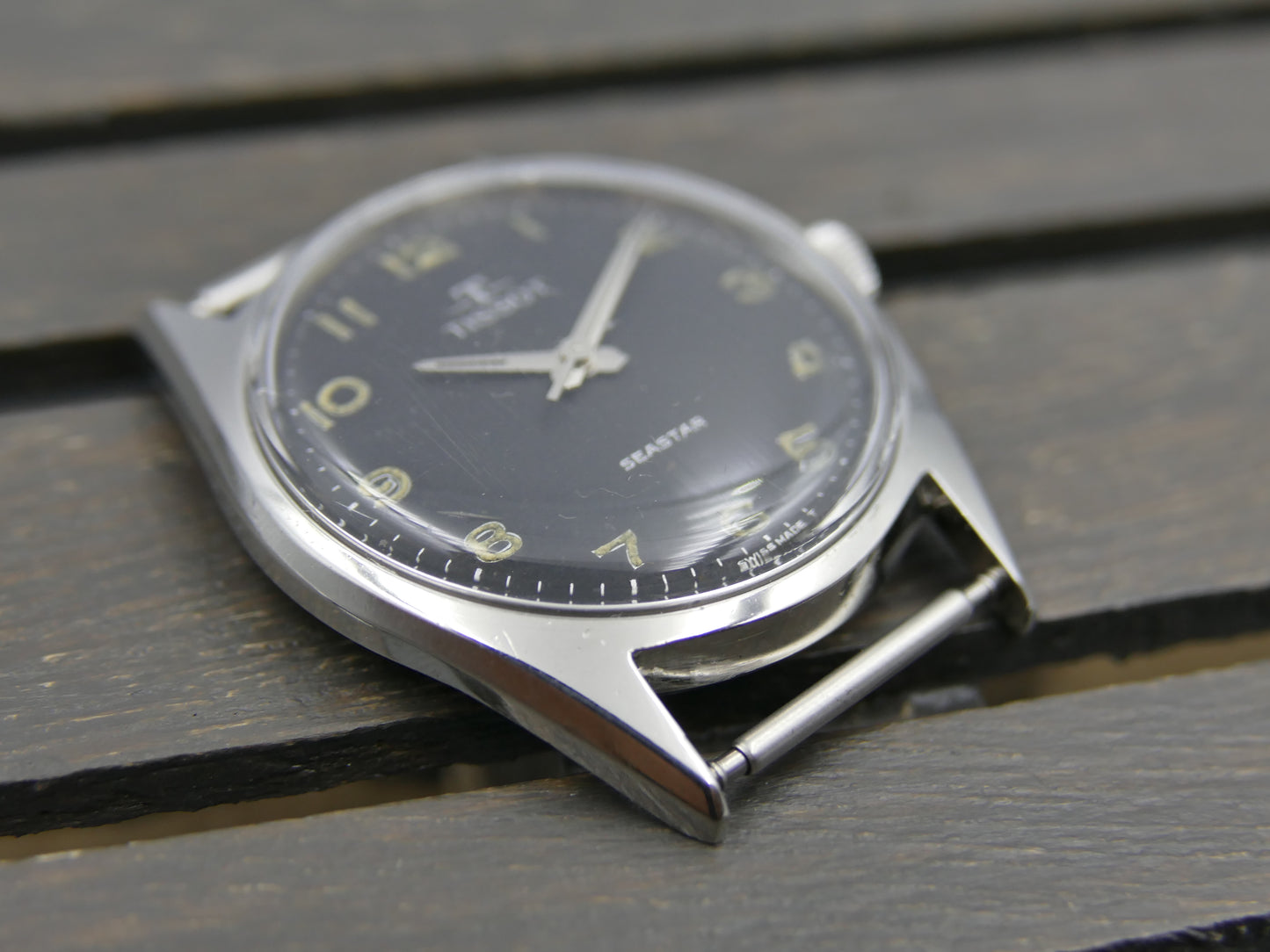 60s vintage watch mens Tissot Seastar ref. 41510 -5x hand wind cal 781 -1 military