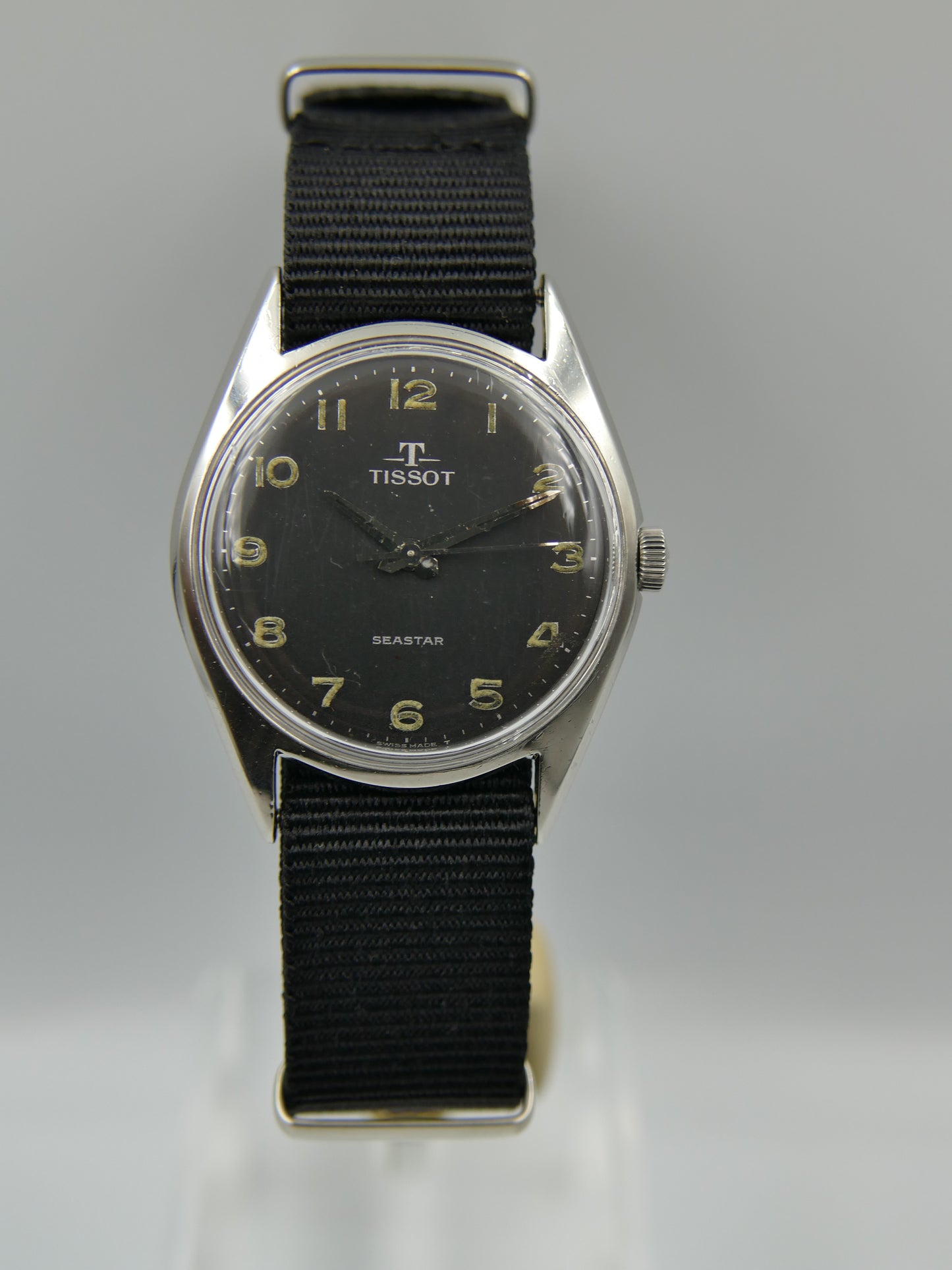 60s vintage watch mens Tissot Seastar ref. 41510 -5x hand wind cal 781 -1 military