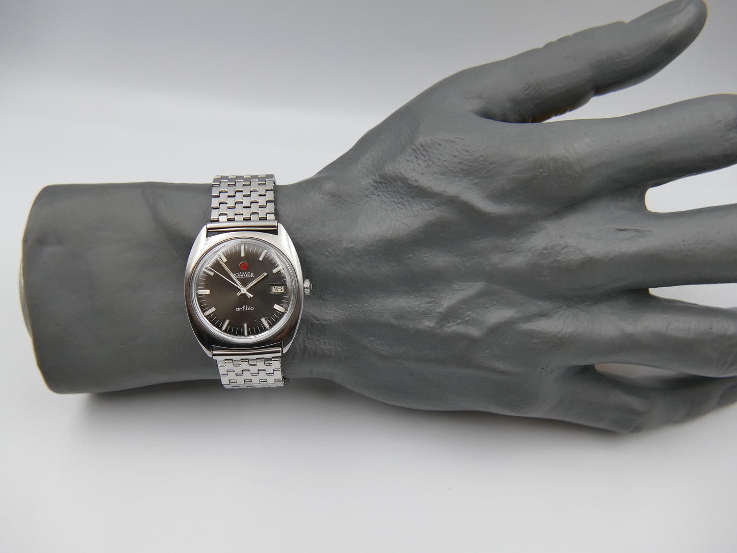 60s vintage watch mens Roamer anfíbio hand wind mst 430 ref 1120.012 serviced