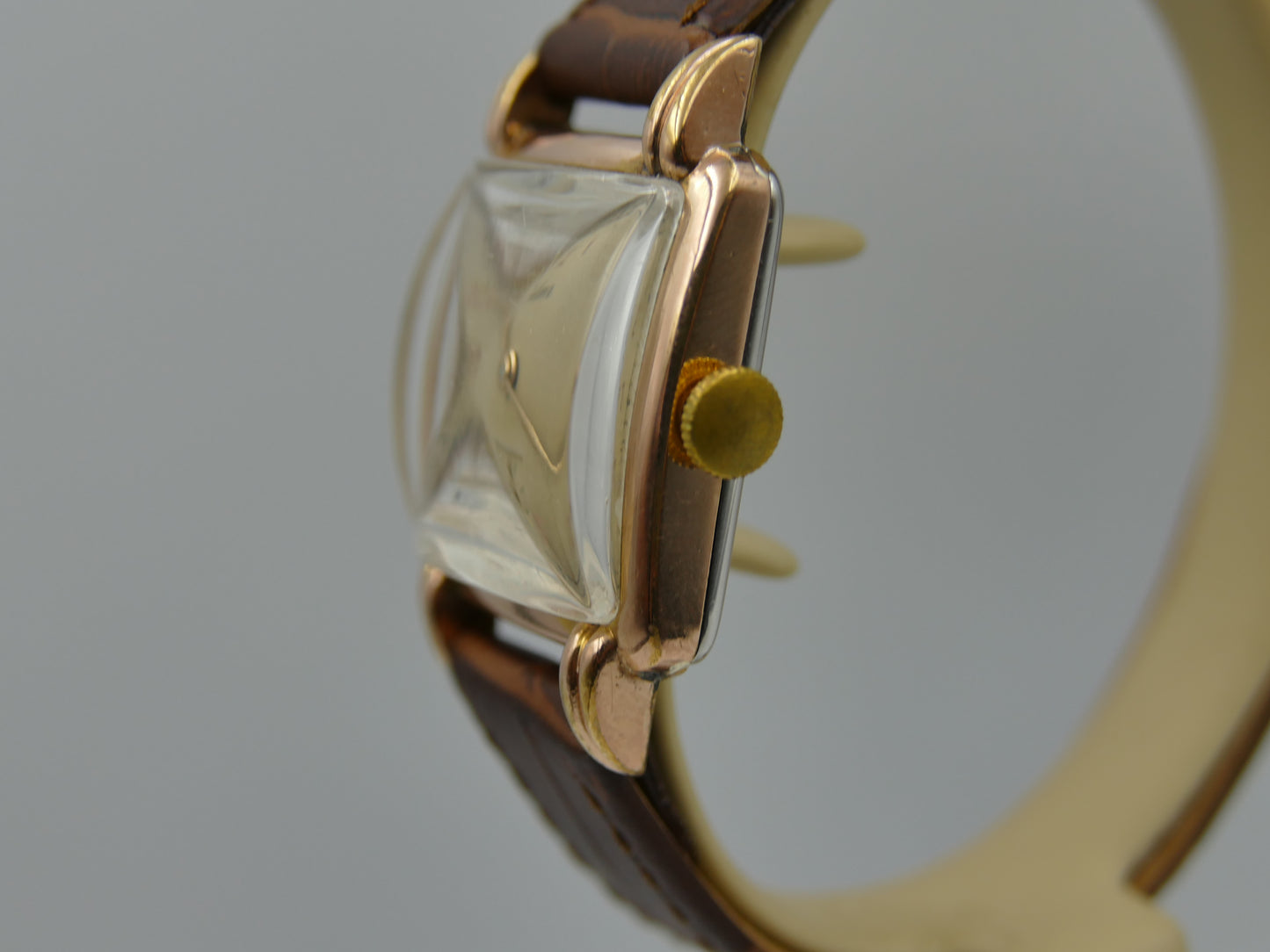 40s vintage watch Certina art deco square KF 300 serviced