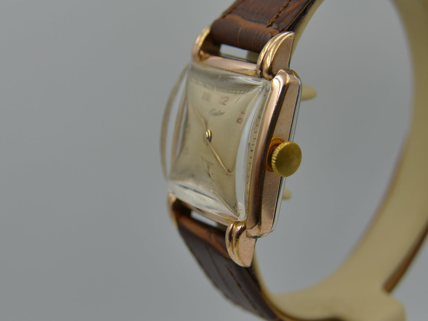 40s vintage watch Certina art deco square KF 300 serviced