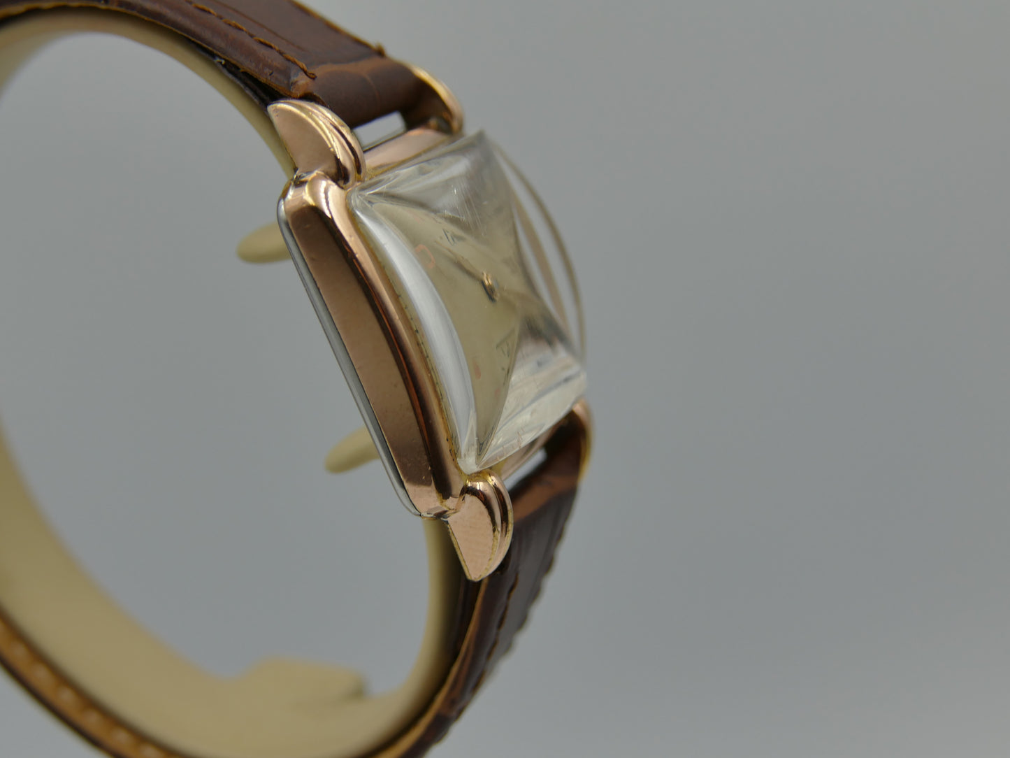 40s vintage watch Certina art deco square KF 300 serviced