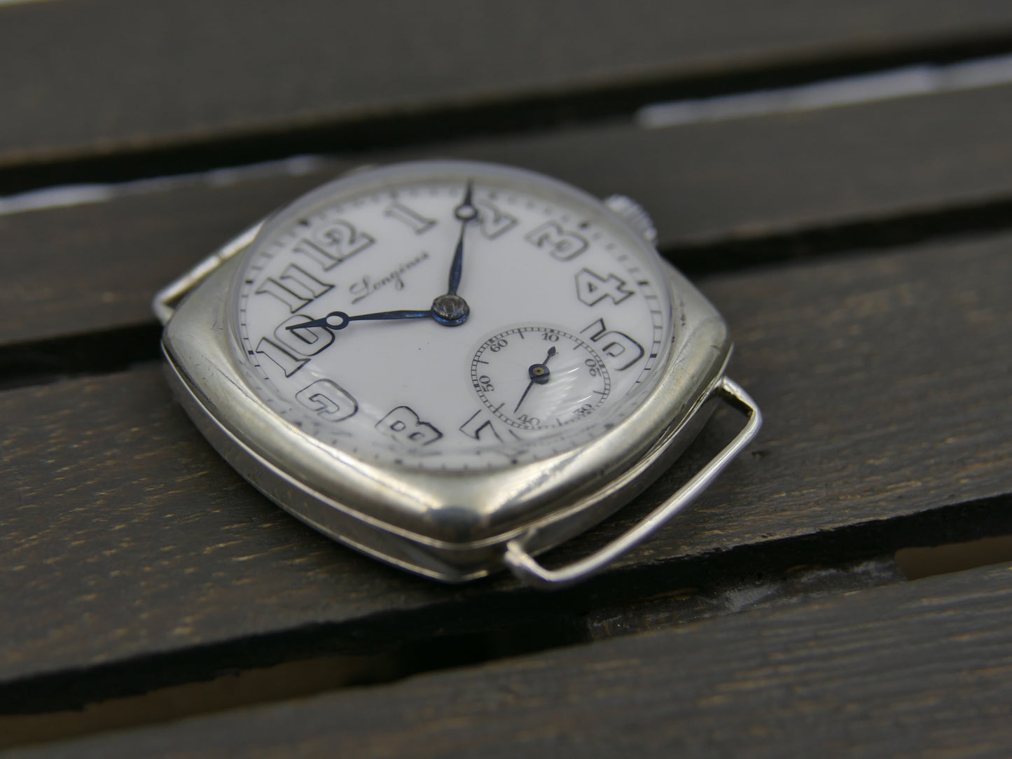 10s vintage watch WWI Longines trench 925 Sterling Silver Cal 12.92 military