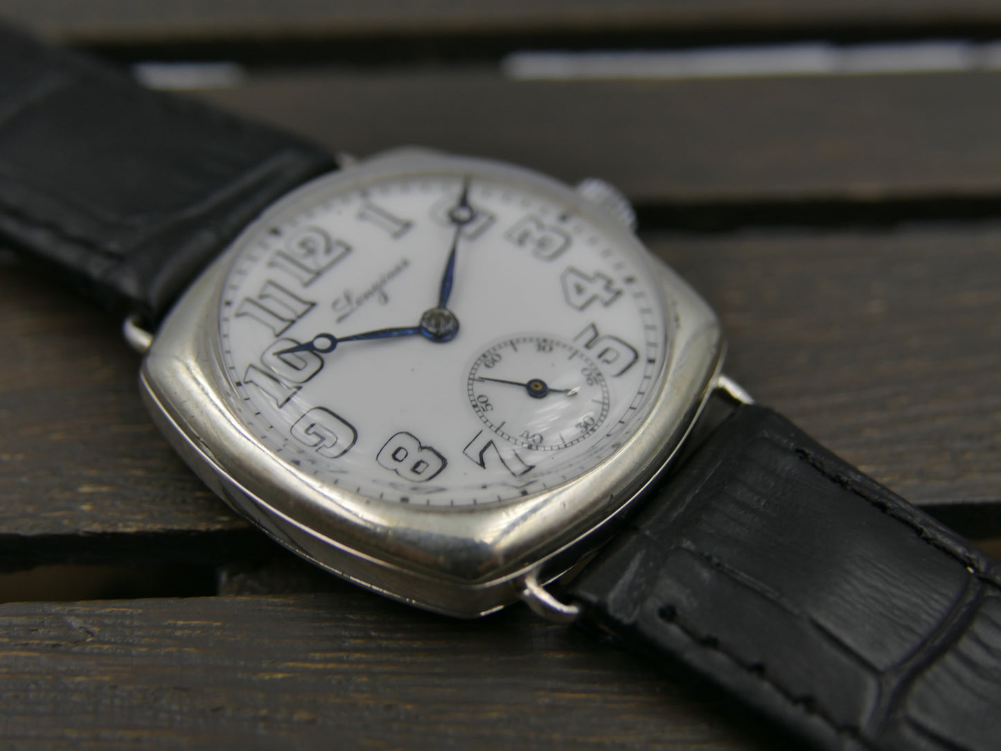 10s vintage watch WWI Longines trench 925 Sterling Silver Cal 12.92 military