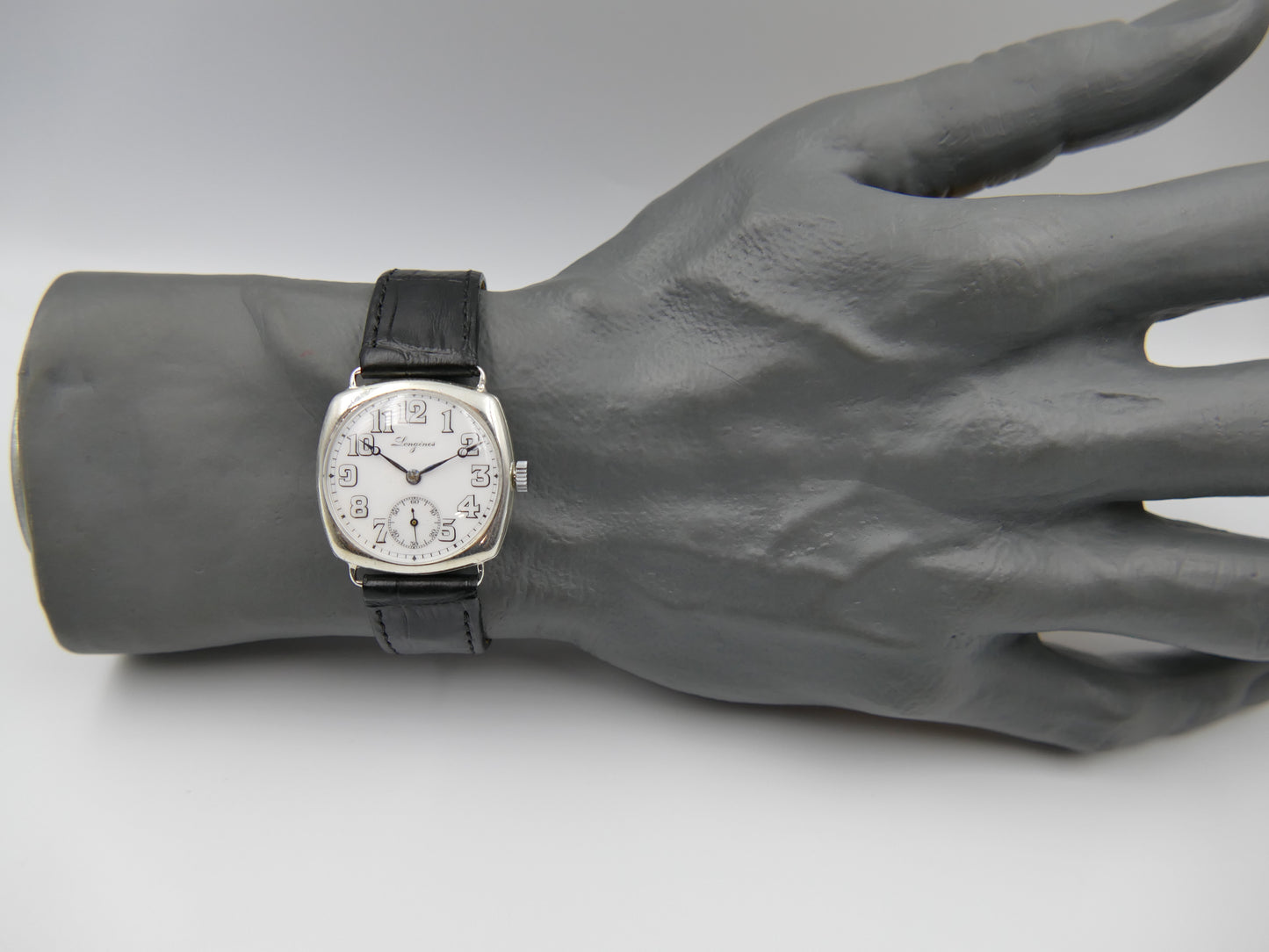 10s vintage watch WWI Longines trench 925 Sterling Silver Cal 12.92 military