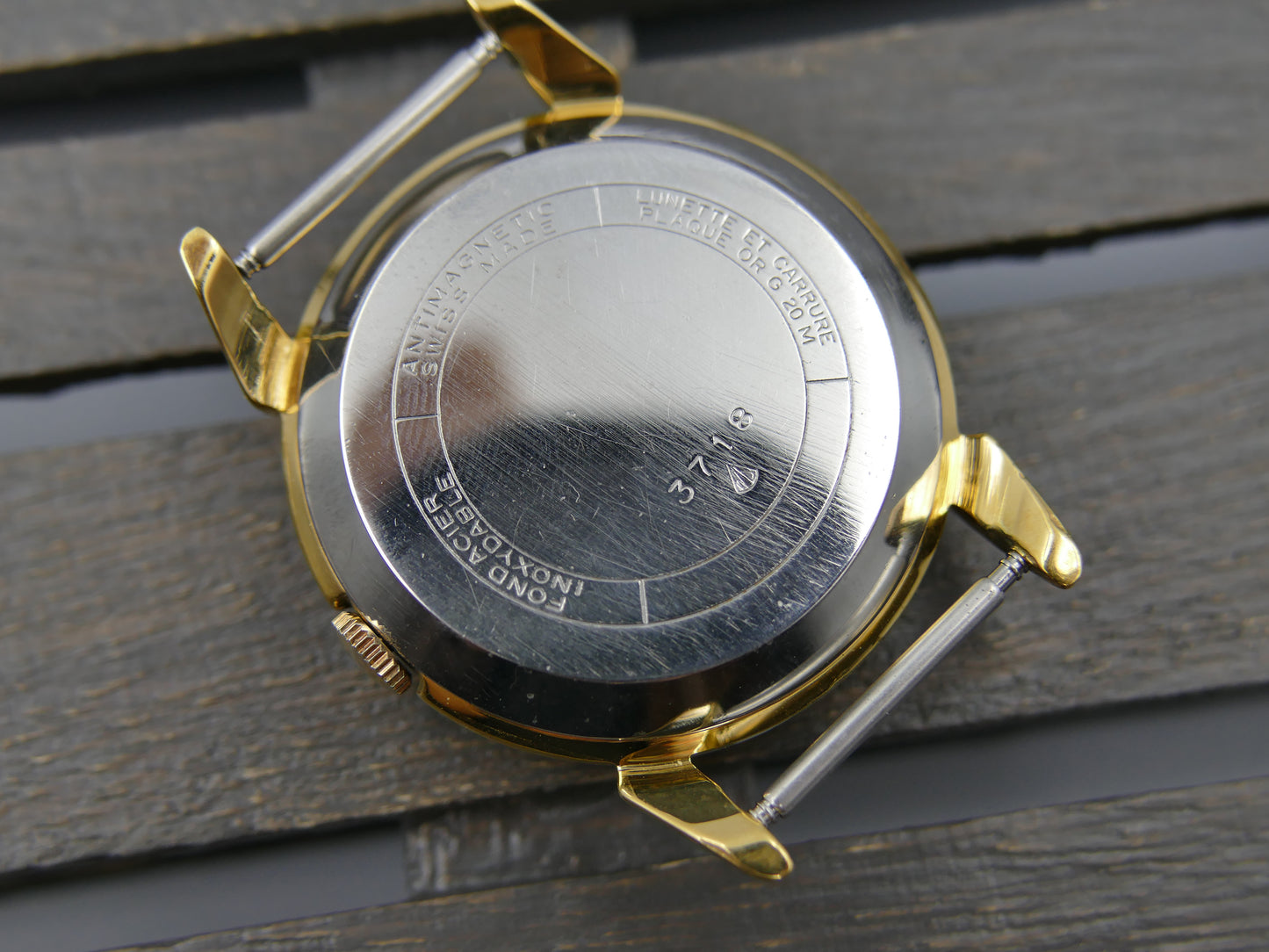 50s vintage watch mens Radiant felsa 690 Bidynator jumbo 37mm