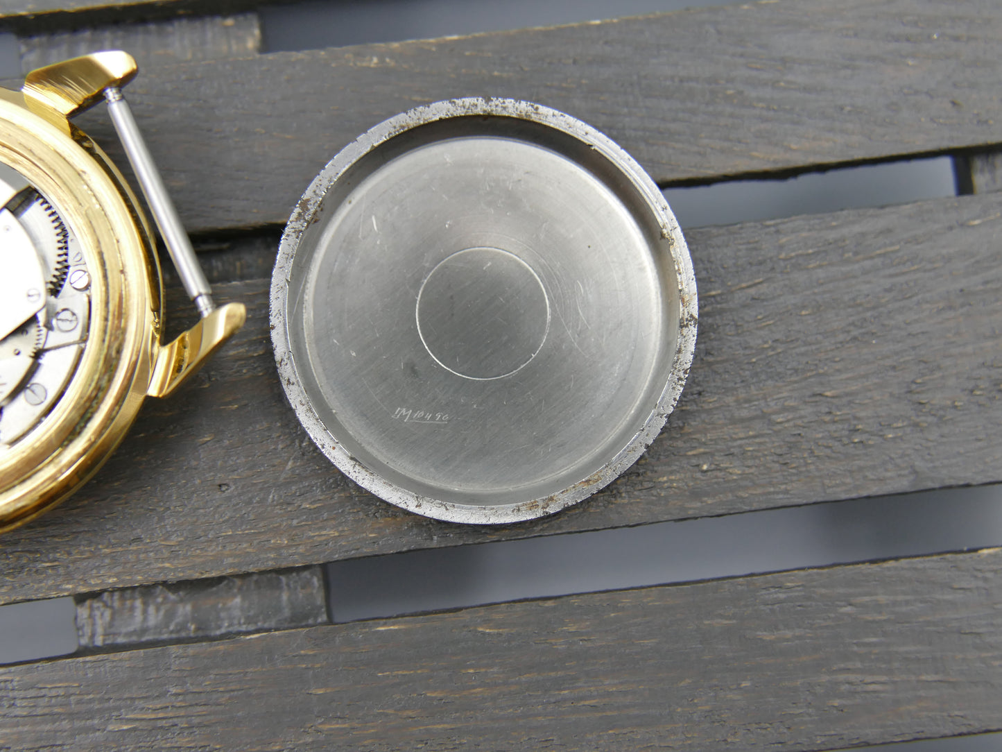 50s vintage watch mens Radiant felsa 690 Bidynator jumbo 37mm