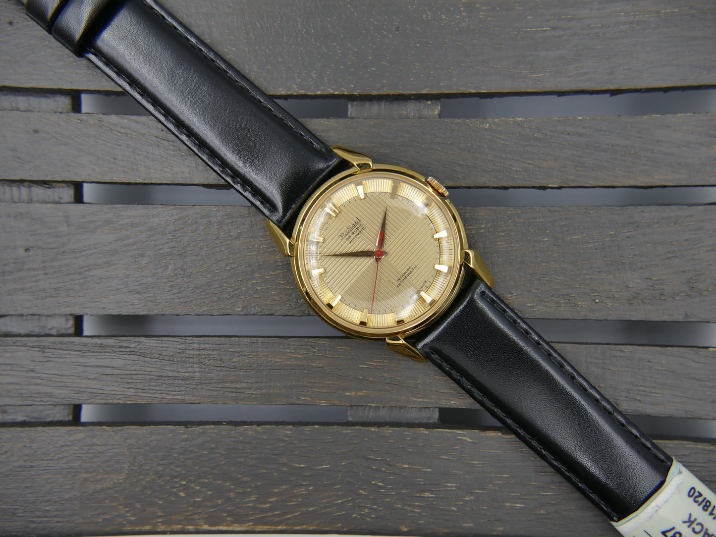 50s vintage watch mens Radiant felsa 690 Bidynator jumbo 37mm