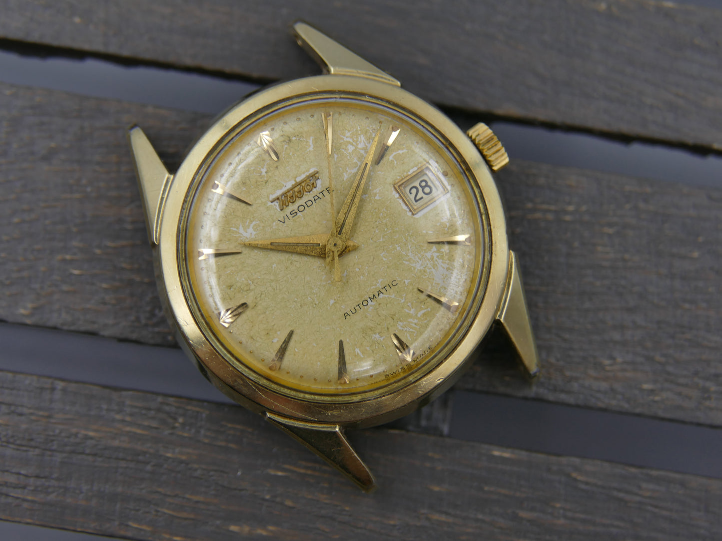 50s vintage watch mens Tissot Visodate ref 6946 -11 automatic 28.5R-621 w/box