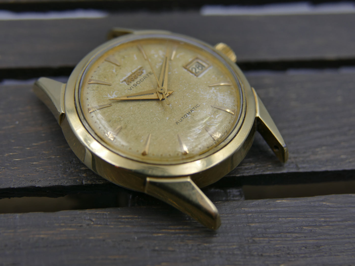 50s vintage watch mens Tissot Visodate ref 6946 -11 automatic 28.5R-621 w/box