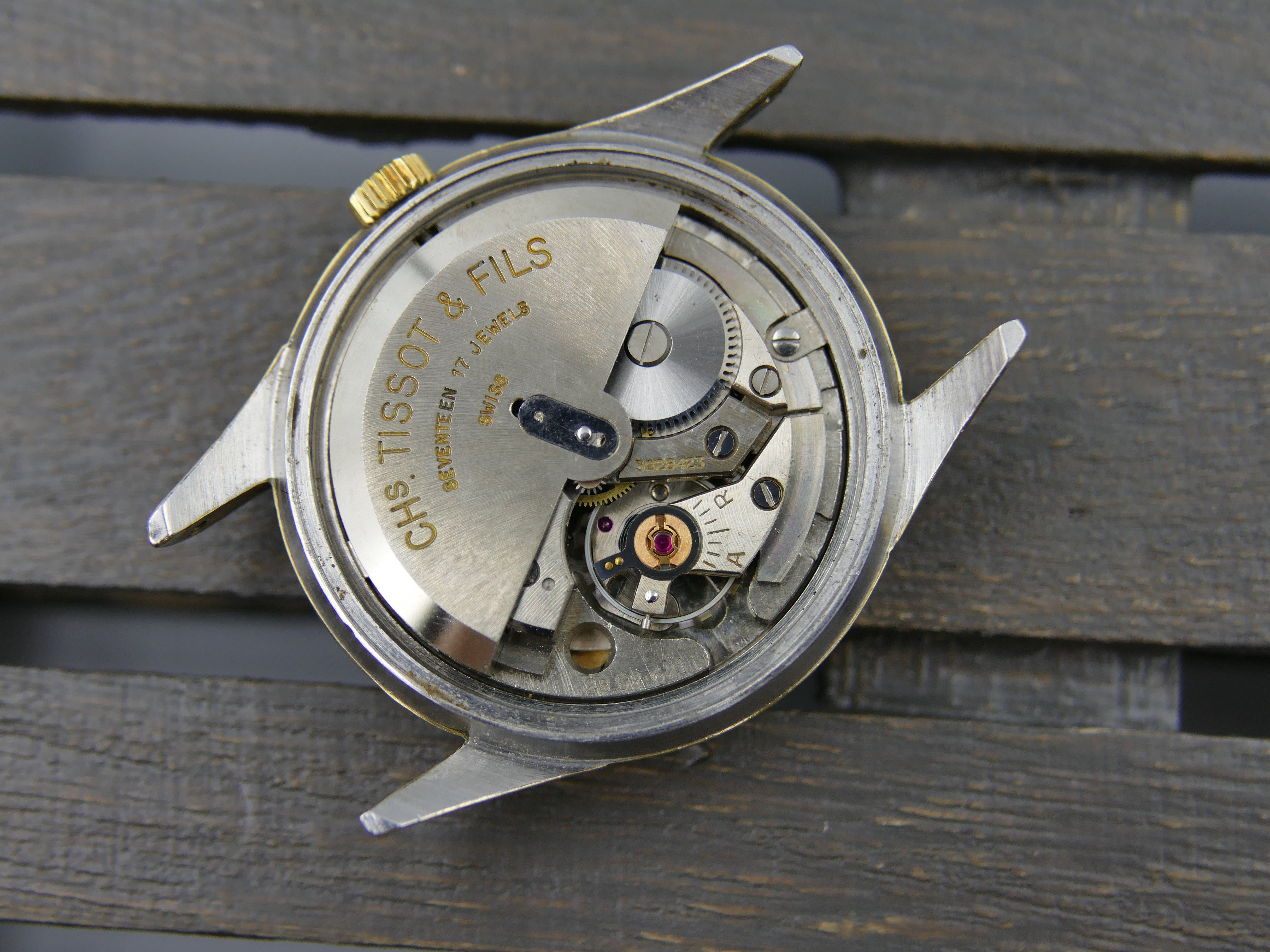 50s vintage watch mens Tissot Visodate ref 6946 -11 automatic 28.5