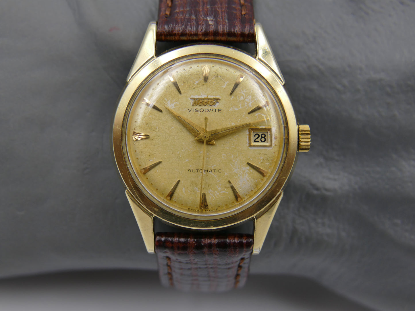 50s vintage watch mens Tissot Visodate ref 6946 -11 automatic 28.5R-621 w/box